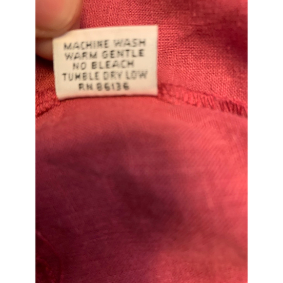 Women's Bryn Walker Pink Linen Sleeveless Tank Top Size S - Picture 6 of 10